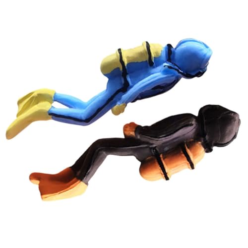 FIXOSHEE 2 Stück Taucherfigur Aquarium Deko Resin Mini Unterwasser Abenteuer Figuren Fisch Tank Zubehör Naturgetreu und Schadstofffrei für Heim Bürodekoration FIXOSHEE 2 Stück Taucherfigur Aquarium Deko Resin Mini Unterwasser Abenteuer Figuren Fisch Tank Zubehör Naturgetreu und Schadstofffrei für Heim Bürodekoration von FIXOSHEE