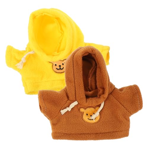 FIXOSHEE 2 Stück Teiliges Bärenkostüm Puppenkleidung aus Wiederverwendbar Niedliche Gelbe und Braune Sweatshirts Zartes Kuscheltier Outfit für Mädchen Puppendekoration FIXOSHEE 2 Stück Teiliges Bärenkostüm Puppenkleidung aus Wiederverwendbar Niedliche Gelbe und Braune Sweatshirts Zartes Kuscheltier Outfit für Mädchen Puppendekoration von FIXOSHEE