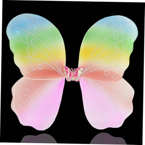 FIXOSHEE 2 Stück Teiliges Bunte Schmetterlingsflügel aus Weichem Stoff Leicht an Auszuziehen für Halloween Kostümfeste Fotoshootings und Bühnenauftritte FIXOSHEE 2 Stück Teiliges Bunte Schmetterlingsflügel aus Weichem Stoff Leicht an Auszuziehen für Halloween Kostümfeste Fotoshootings und Bühnenauftritte von FIXOSHEE