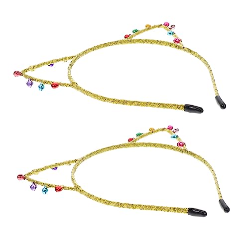 FIXOSHEE 2 Stück Teiliges Glocken Katzenohren Stirnband Damen Cosplay Haarschmuck Party Fotorequisiten Goldfarben Leicht und Langlebig für Geburtstagsfeiern und Kostümpartys FIXOSHEE 2 Stück Teiliges Glocken Katzenohren Stirnband Damen Cosplay Haarschmuck Party Fotorequisiten Goldfarben Leicht und Langlebig für Geburtstagsfeiern und Kostümpartys von FIXOSHEE