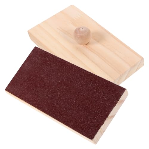FIXOSHEE 2 Stück Teiliges Holz Sandblock für Glatte Oberfläche Kindersicheres Orff Percussion Instrument Fördert Rhythmus und Koordination für Musikalische Früherziehung von FIXOSHEE