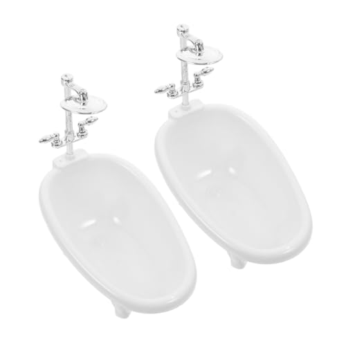 FIXOSHEE 2 Stück Teiliges Miniatur Weiß Kleines Puppenhaus Badezimmermöbel Zubehör Kompatibel mit Puppenhausdekoration für Kreative Rollenspiele und Miniaturumgebungen FIXOSHEE 2 Stück Teiliges Miniatur Weiß Kleines Puppenhaus Badezimmermöbel Zubehör Kompatibel mit Puppenhausdekoration für Kreative Rollenspiele und Miniaturumgebungen von FIXOSHEE