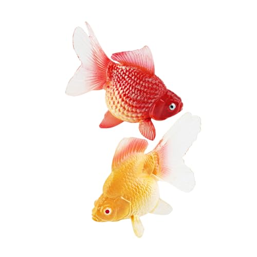FIXOSHEE 2 Stück Teiliges Realistische Goldfisch Figuren aus Langlebigem Sichere Glatte Oberfläche Lebensechte Aquarium Dekoration für Teiche und Fischbecken Künstliche Schwimmdesigns für FIXOSHEE 2 Stück Teiliges Realistische Goldfisch Figuren aus Langlebigem Sichere Glatte Oberfläche Lebensechte Aquarium Dekoration für Teiche und Fischbecken Künstliche Schwimmdesigns für von FIXOSHEE