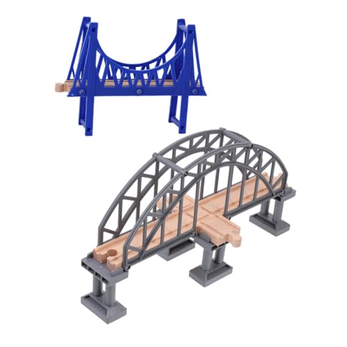 FIXOSHEE 2 Stück Teiliges Zugbrücken aus Robustem Lernspielzeug für Kleinkinder Realistische Szenen Vielseitig Einsetzbar für Holzeisenbahn Zubehör Fördert Kognitive Entwicklung und FIXOSHEE 2 Stück Teiliges Zugbrücken aus Robustem Lernspielzeug für Kleinkinder Realistische Szenen Vielseitig Einsetzbar für Holzeisenbahn Zubehör Fördert Kognitive Entwicklung und von FIXOSHEE