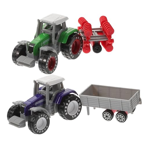 FIXOSHEE 2 Stück Teiliges mit Realistischem Design Robustem Kunststoff Bidirektionalem Inertia Fördert Kindliche Vorstellungskraft und Motorik für Kleinkinder Ab Jahren Grün und Blau von FIXOSHEE