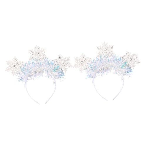 FIXOSHEE 2 Stück Weihnachtliches Schneeflocken Stirnband Leichtes Plastik Xmas Haarband mit Glitzer Festliche Weihnachtsdeko für Damen und Mädchen für Weihnachtsfeier und Winterparty FIXOSHEE 2 Stück Weihnachtliches Schneeflocken Stirnband Leichtes Plastik Xmas Haarband mit Glitzer Festliche Weihnachtsdeko für Damen und Mädchen für Weihnachtsfeier und Winterparty von FIXOSHEE