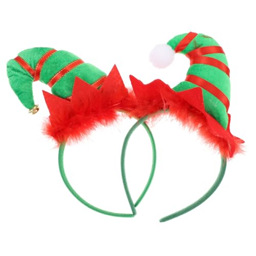 FIXOSHEE 2 Stück Weihnachts Haarreifen Kreative Weihnachtsmütze mit Glöckchen und Federn Festival Party Kopfschmuck für Erwachsene FIXOSHEE 2 Stück Weihnachts Haarreifen Kreative Weihnachtsmütze mit Glöckchen und Federn Festival Party Kopfschmuck für Erwachsene von FIXOSHEE