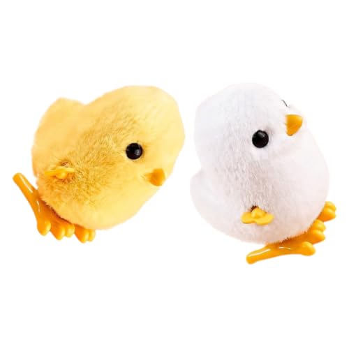 FIXOSHEE 2 Stück Wind Up Plüschspielzeug Kleine Hühnchen Springendes Aufziehspielzeug Interaktives Kinderspielzeug Koordination und Bewegung Buntes Kuscheltier FIXOSHEE 2 Stück Wind Up Plüschspielzeug Kleine Hühnchen Springendes Aufziehspielzeug Interaktives Kinderspielzeug Koordination und Bewegung Buntes Kuscheltier von FIXOSHEE