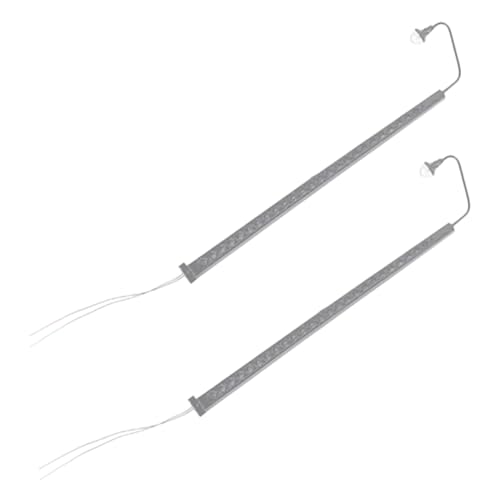 FIXOSHEE 2 Stück Zuglichtmodell Modellbausätze Bahngleis maßstabsgetreues Zugzubehör Figuren Signallicht-Modell leichtes Zugmodell Mikro-Landschaftslampendekor Metall Silver FIXOSHEE 2 Stück Zuglichtmodell Modellbausätze Bahngleis maßstabsgetreues Zugzubehör Figuren Signallicht-Modell leichtes Zugmodell Mikro-Landschaftslampendekor Metall Silver von FIXOSHEE