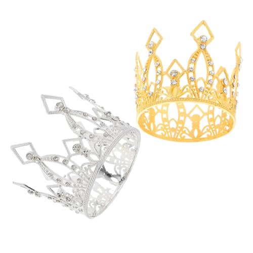 FIXOSHEE 2 Stücke Barock Mini Crown Kuchen Topper Strass Tiara Ornament Kuchen Dekorationen Vintage Kuchen Topper Crown Topper Für Cupcakes FIXOSHEE 2 Stücke Barock Mini Crown Kuchen Topper Strass Tiara Ornament Kuchen Dekorationen Vintage Kuchen Topper Crown Topper Für Cupcakes von FIXOSHEE