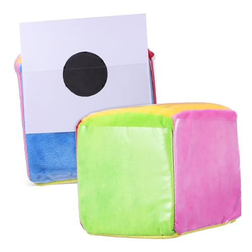 FIXOSHEE 2 Weiche Pocket Dice mit Einstecktaschen Plüschwürfel zum Lernen und Interaktiven Unterricht Leicht Sicher für Klassenzimmer und Unterwegs von FIXOSHEE
