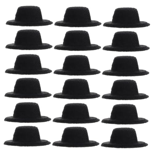 FIXOSHEE 20 Stück Mini Schwarze Formelle Puppenhüte aus Stoff Kleine DIY Miniatur Hüte für Puppen Dekoration und Bastelprojekte Leicht und Kompakt für Kreative Kostüm Accessoires FIXOSHEE 20 Stück Mini Schwarze Formelle Puppenhüte aus Stoff Kleine DIY Miniatur Hüte für Puppen Dekoration und Bastelprojekte Leicht und Kompakt für Kreative Kostüm Accessoires von FIXOSHEE