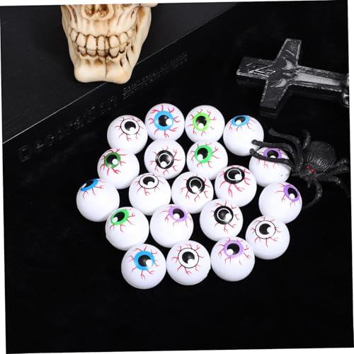 FIXOSHEE 20 Stück Teiliges Halloween Deko mit Bunten Realistisch Gestalteten Langlebigen Kunststoff Augenbällen Sicherer Lustiger Partyspaß für Gruselige Feiern und Bastelideen FIXOSHEE 20 Stück Teiliges Halloween Deko mit Bunten Realistisch Gestalteten Langlebigen Kunststoff Augenbällen Sicherer Lustiger Partyspaß für Gruselige Feiern und Bastelideen von FIXOSHEE