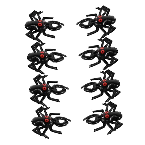 FIXOSHEE 20 Stück Teiliges Halloween Folienarmband Ballon Aufblasbare Tragbare Aluminium Spinnenballons für Partydekoration Geeignet für Halloween Festival und Themenpartys von FIXOSHEE