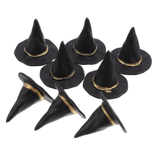 FIXOSHEE 20 Stück Teiliges Mini Hexenhut Schwarze Mini Witch Hats für Halloween Deko Bastelbedarf Puppenhaus Zubehör Partydekoration FIXOSHEE 20 Stück Teiliges Mini Hexenhut Schwarze Mini Witch Hats für Halloween Deko Bastelbedarf Puppenhaus Zubehör Partydekoration von FIXOSHEE