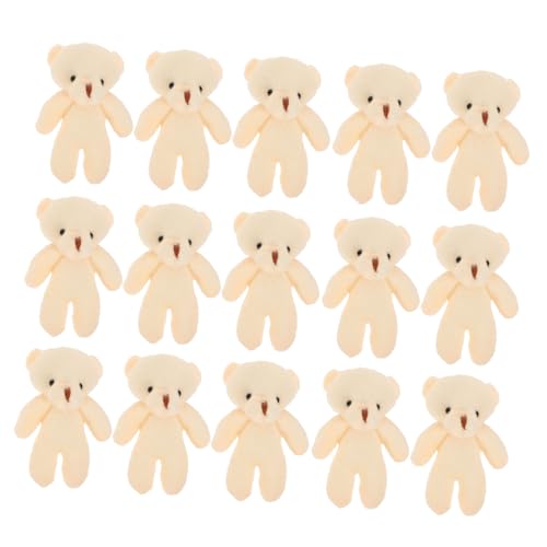 FIXOSHEE 20 Stück Teiliges Mini bär Anhänger Weiche Kleine Teddybär Stofftiere DIY Schlüsselanhänger und Taschencharme Niedliche Mini Bären Puppen für Bastelprojekte und Dekoration von FIXOSHEE