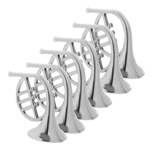 FIXOSHEE 20 Stück Teiliges Miniatur Musikinstrumente Weihnachtsbaum Deko Mini Plastik Ornamente Silber Leicht DIY Christbaumschmuck für Weihnachten Party Tischdeko von FIXOSHEE