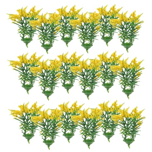 FIXOSHEE 20 Stück Teiliges Miniaturpflanzen Künstliche Mini Deko Puppenhaus Zubehör Realistische Kunststoff Blumen für Mini Garten DIY Basteln Fotorequisite Leicht und Platzsparend von FIXOSHEE