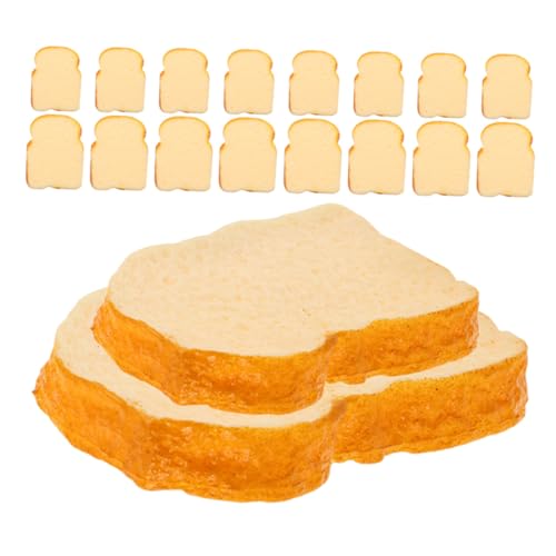 FIXOSHEE 20 Stück Teiliges Realistisches Fake Toastbrot Künstliche Brotscheiben in Groß und Mittel Täuschend Echte Simulation für Puppenhaus Dekoration Fotografie Requisiten und Kreative FIXOSHEE 20 Stück Teiliges Realistisches Fake Toastbrot Künstliche Brotscheiben in Groß und Mittel Täuschend Echte Simulation für Puppenhaus Dekoration Fotografie Requisiten und Kreative von FIXOSHEE