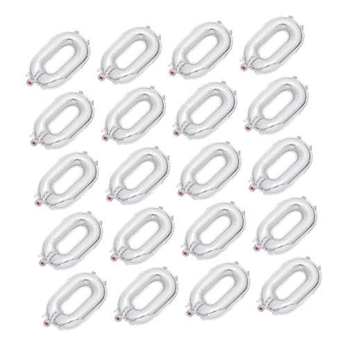 FIXOSHEE 20 Stück Teiliges Silberne Aluminium folienballons für Partydekoration Langlebige Wiederverwendbare Luftballons Geeignet für Geburtstagsfeiern Familienfeste und Themenpartys FIXOSHEE 20 Stück Teiliges Silberne Aluminium folienballons für Partydekoration Langlebige Wiederverwendbare Luftballons Geeignet für Geburtstagsfeiern Familienfeste und Themenpartys von FIXOSHEE