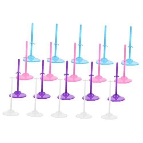 FIXOSHEE 20 Stück Teiliges Verstellbar Stabile Halterung für Puppen und Actionfiguren in Blau Violett Transparent zur Sicheren Präsentation und Aufbewahrung FIXOSHEE 20 Stück Teiliges Verstellbar Stabile Halterung für Puppen und Actionfiguren in Blau Violett Transparent zur Sicheren Präsentation und Aufbewahrung von FIXOSHEE