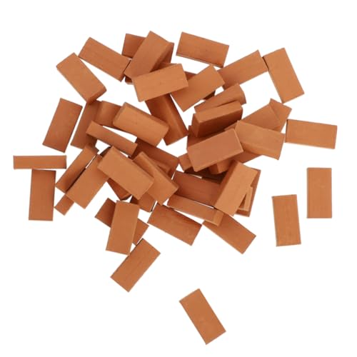 FIXOSHEE 200 Stück Maßstab Kleine Bausteine für DIY Modellbau Puppenhäuser Sandtisch Dekoration für Kinderhandwerk und Mikrolandschaften von FIXOSHEE