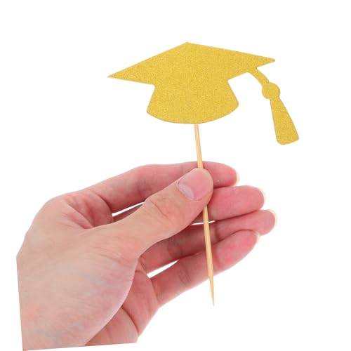 FIXOSHEE 24 Stück Teiliges Graduation Cap Cake Topper Goldene Abschlusskappen Cupcake Dekoration Einfach zu Verwenden Vielseitig für Abschlussfeier Schulparty und Kuchen Kreative Tortendeko FIXOSHEE 24 Stück Teiliges Graduation Cap Cake Topper Goldene Abschlusskappen Cupcake Dekoration Einfach zu Verwenden Vielseitig für Abschlussfeier Schulparty und Kuchen Kreative Tortendeko von FIXOSHEE