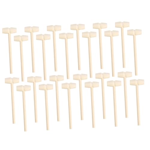 FIXOSHEE 24 Stück Teiliges Mini Holzhammer Glatte Oberfläche ohne Grate Sicher für Fördert Greiffähigkeit und Handmuskulatur Vielseitig als Holzklüpfel und Krabbenhammer für Junge Mädchen FIXOSHEE 24 Stück Teiliges Mini Holzhammer Glatte Oberfläche ohne Grate Sicher für Fördert Greiffähigkeit und Handmuskulatur Vielseitig als Holzklüpfel und Krabbenhammer für Junge Mädchen von FIXOSHEE