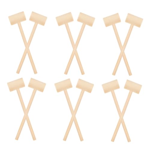 FIXOSHEE 24 Stück Teiliges Mini Holzhammer Kleines Holzwerkzeug für Ergonomisch Leichter Holzklopfer für Schokolade Bastelprojekte Partyspielzeug Vielseitiges DIY Zubehör FIXOSHEE 24 Stück Teiliges Mini Holzhammer Kleines Holzwerkzeug für Ergonomisch Leichter Holzklopfer für Schokolade Bastelprojekte Partyspielzeug Vielseitiges DIY Zubehör von FIXOSHEE