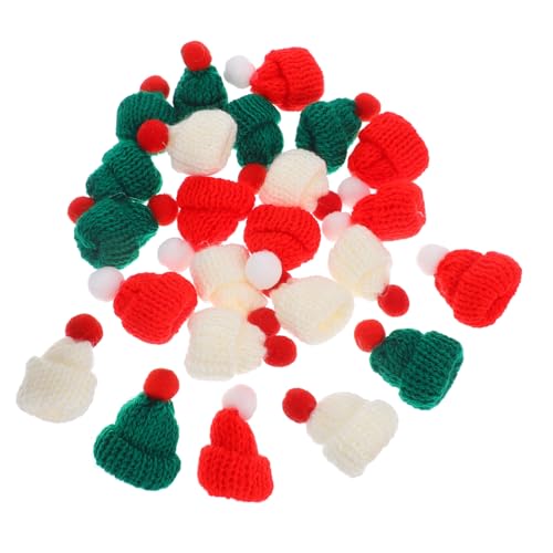 FIXOSHEE 24 Stück Teiliges Mini Weihnachtsmützen aus Weicher Strickwolle Bunte Mini Nikolausmützen in DREI Farben für Puppen Weihnachtsbaum und Flaschendeko Handgefertigte Xmas Kappen FIXOSHEE 24 Stück Teiliges Mini Weihnachtsmützen aus Weicher Strickwolle Bunte Mini Nikolausmützen in DREI Farben für Puppen Weihnachtsbaum und Flaschendeko Handgefertigte Xmas Kappen von FIXOSHEE