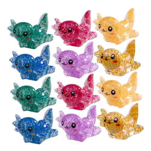 FIXOSHEE 24 Stück Teiliges Set Mini Axolotl Figuren aus Handbemaltem Kunstharz Bunte Miniatur Skulpturen für DIY Bastelprojekte Aquarium und Puppenhausdekoration Zubehör für Axolotl FIXOSHEE 24 Stück Teiliges Set Mini Axolotl Figuren aus Handbemaltem Kunstharz Bunte Miniatur Skulpturen für DIY Bastelprojekte Aquarium und Puppenhausdekoration Zubehör für Axolotl von FIXOSHEE