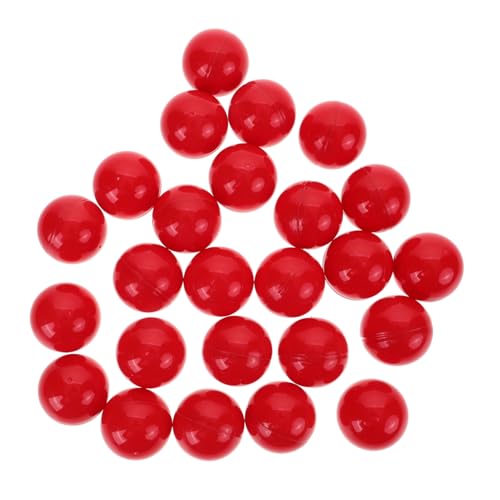 FIXOSHEE 25 Stück Lotteriekugeln aus Robustem Kunststoff Durchmesser Hohl Rot Nummerierte Tombola Bälle für Partyspiele Ziehungen und Event Aktivitäten Langlebig und Sichtbar von FIXOSHEE
