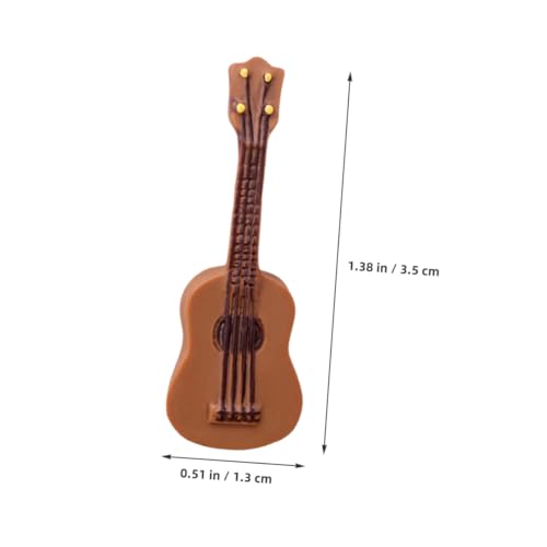 FIXOSHEE 25 Stück Teiliges Miniatur Gitarren Puppenhaus Dekoration Kreative Klassische Musikinstrumente Modell Kleine Kompakte Mini Gitarren für Miniatur Landschaft und Wohnraumgestaltung von FIXOSHEE
