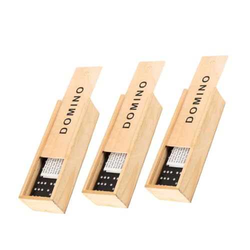 FIXOSHEE 3 Sätze Domino Spiel Holz Set Familienspiel mit Robustem Holzkoffer Stapelspielzeug für Erwachsene Edukatives Brettspiel für Drinnen und Draußen Inklusive Praktischem FIXOSHEE 3 Sätze Domino Spiel Holz Set Familienspiel mit Robustem Holzkoffer Stapelspielzeug für Erwachsene Edukatives Brettspiel für Drinnen und Draußen Inklusive Praktischem von FIXOSHEE