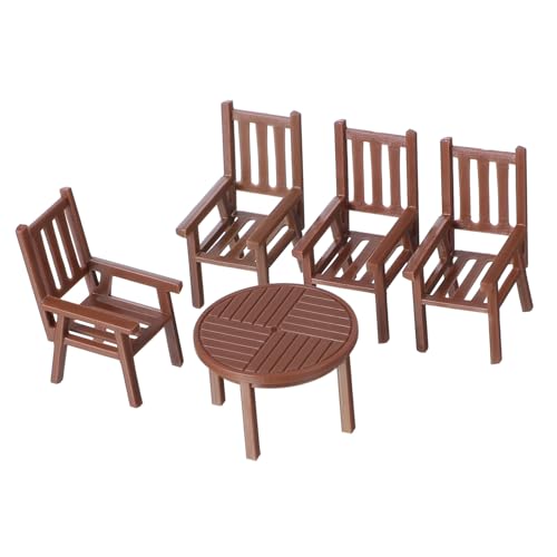 FIXOSHEE 3 Sätze Miniatur Tisch Stuhl Set Kunststoff Mini Haus Möbel Dekoration Spielhaus Zubehör Kreatives Puppenhaus Mikro szenenmodell FIXOSHEE 3 Sätze Miniatur Tisch Stuhl Set Kunststoff Mini Haus Möbel Dekoration Spielhaus Zubehör Kreatives Puppenhaus Mikro szenenmodell von FIXOSHEE