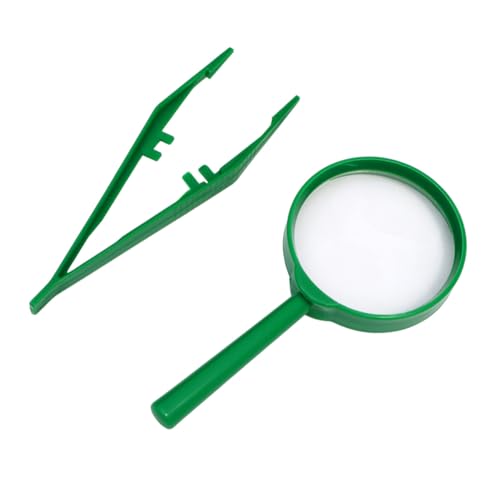 FIXOSHEE 3 Sätze Teiliges Beobachtungsset mit Handlupe und Pinzette Langlebiges Sicheres Kunststoffspielzeug für Naturwissenschaftliche Entdeckungen Leicht und Tragbar für Outdoor FIXOSHEE 3 Sätze Teiliges Beobachtungsset mit Handlupe und Pinzette Langlebiges Sicheres Kunststoffspielzeug für Naturwissenschaftliche Entdeckungen Leicht und Tragbar für Outdoor von FIXOSHEE