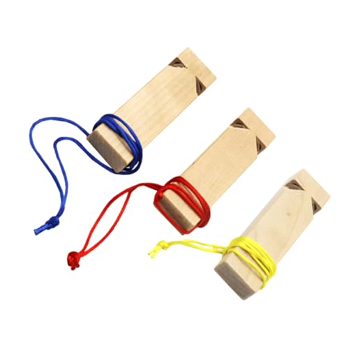 FIXOSHEE 3 Stück Holz Zugpfeifen zum Bemalen DIY Kinderparty Robuste Musikinstrumente aus Holz Kreative Trillerpfeifen für Mädchen und Jungen Ab Jahren Zufällige Farbe Zufällige Farbe von FIXOSHEE