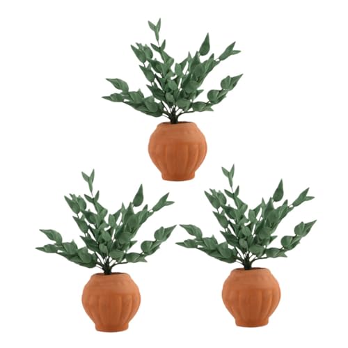 FIXOSHEE 3 Stück Puppenhausdekoration Fake Bonsai Flowerpot Mini-Bonsai-Blumentopf Mini-Blumentopf kleine Puppenstubendekoration Dollhouse Flower Ton Grün FIXOSHEE 3 Stück Puppenhausdekoration Fake Bonsai Flowerpot Mini-Bonsai-Blumentopf Mini-Blumentopf kleine Puppenstubendekoration Dollhouse Flower Ton Grün von FIXOSHEE