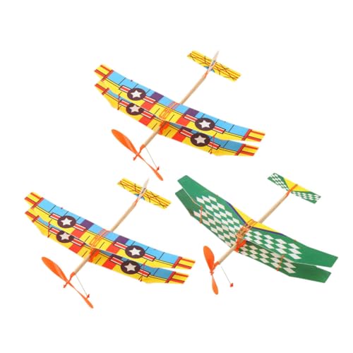 FIXOSHEE 3 Stück Teiliges Handgefertigte Gummiband Mechanismus Flugzeugmodelle Leicht und Robust für Hand Auge Koordination FIXOSHEE 3 Stück Teiliges Handgefertigte Gummiband Mechanismus Flugzeugmodelle Leicht und Robust für Hand Auge Koordination von FIXOSHEE