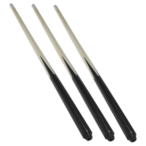 FIXOSHEE 3 Stück Teiliges Mini Pool Queue aus Robustem Holz Kurze Billard Queue Sticks für Anfänger für Kleine Räume und Präzise Schüsse von FIXOSHEE