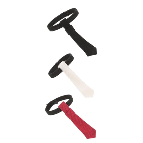 FIXOSHEE 3 Stück Teiliges Miniatur Puppenhalstuch Maßstab Modische Kleine Krawatten in und Rot Puppenbekleidung Accessoires für DIY Anzüge und Kostüme von FIXOSHEE