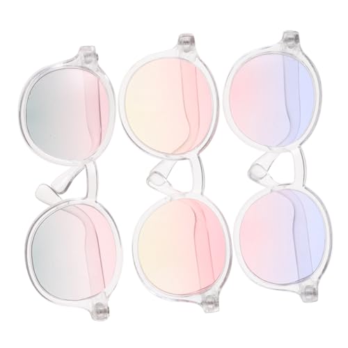 FIXOSHEE 3 Stück Teiliges Puppenbrillen aus Bruchsicherem Doll Eyewear in Pastellfarben Gelb Grün Blau als Puppen Dress Up Zubehör und Kreative Bastelidee FIXOSHEE 3 Stück Teiliges Puppenbrillen aus Bruchsicherem Doll Eyewear in Pastellfarben Gelb Grün Blau als Puppen Dress Up Zubehör und Kreative Bastelidee von FIXOSHEE