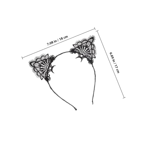 FIXOSHEE 3 Stück Teiliges Spitzen haarband mit Hohlem Katzenohr design Dekorativer Haarschmuck für Frauen und Mädchen Verstellbare Kopfbedeckung für Partys und Kostüme FIXOSHEE 3 Stück Teiliges Spitzen haarband mit Hohlem Katzenohr design Dekorativer Haarschmuck für Frauen und Mädchen Verstellbare Kopfbedeckung für Partys und Kostüme von FIXOSHEE