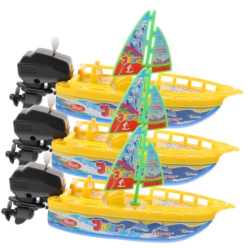 FIXOSHEE 3 Stück Teiliges Wind up Segelboot Badespielzeug aus Kunststoff Aufziehbare Spielboote für Kleinkinder Schwimmbad Badewannenspielzeug Bunte Sichere Badeflotte FIXOSHEE 3 Stück Teiliges Wind up Segelboot Badespielzeug aus Kunststoff Aufziehbare Spielboote für Kleinkinder Schwimmbad Badewannenspielzeug Bunte Sichere Badeflotte von FIXOSHEE