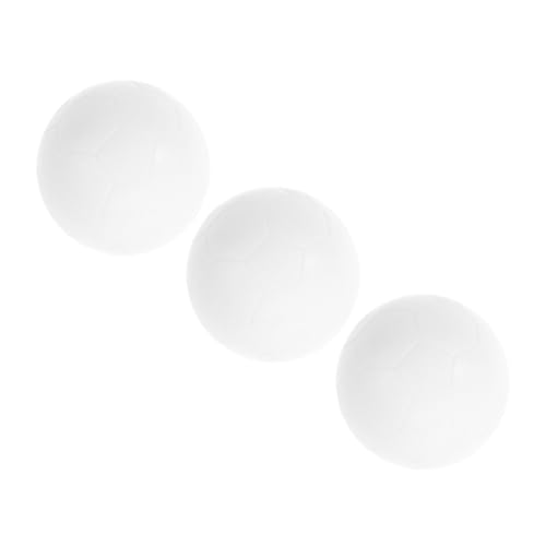 FIXOSHEE 3 Stück Tischfußballbälle Weiß PP Ersatz für Standard Kicker Tischkicker Spiel Bälle Fußballspiel Drinnen und Tischfußball Zubehör von FIXOSHEE