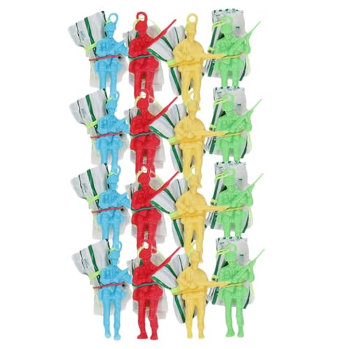 FIXOSHEE 30 Stück Teiliges Fallschirm Wurfspielzeug für Outdoor Parachute Spiel Gemischte Farben Fördert Kreativität und Geschicklichkeit Beim im Freien von FIXOSHEE