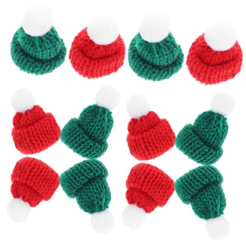 FIXOSHEE 30 Stück Teiliges Mini Strickmützen Winzige Handgestrickte Weihnachtsmützen in Rot und Grün Dekorative Flaschen und Puppenhüte für DIY Bastelprojekte und Festliche Dekorationen FIXOSHEE 30 Stück Teiliges Mini Strickmützen Winzige Handgestrickte Weihnachtsmützen in Rot und Grün Dekorative Flaschen und Puppenhüte für DIY Bastelprojekte und Festliche Dekorationen von FIXOSHEE