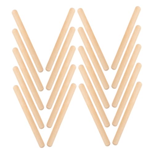 FIXOSHEE 32 Stück Teiliges Holz Rhythmusstäbe Bunte Percussion Instrumente für Musikunterricht Anfänger Schlaginstrumente zum Trommeln und Rhythmus Lernen Geeignet für Erwachsene von FIXOSHEE