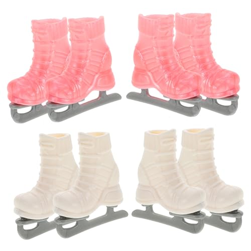 FIXOSHEE 4 Paare Miniatur Rollschuhe Puppenhaus Zubehör Kunststoff Schlittschuhe für DIY Puppendekor Langlebig Leicht Weichkantig Geeignet für Puppen und Mini Dollhouse Model FIXOSHEE 4 Paare Miniatur Rollschuhe Puppenhaus Zubehör Kunststoff Schlittschuhe für DIY Puppendekor Langlebig Leicht Weichkantig Geeignet für Puppen und Mini Dollhouse Model von FIXOSHEE