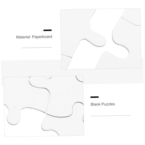 FIXOSHEE 4 Sätze Herzförmige DIY Blanko Puzzleteile aus Papierboard zum Bemalen und Gestalten für kreative Beschäftigung und Lernspielzeug FIXOSHEE 4 Sätze Herzförmige DIY Blanko Puzzleteile aus Papierboard zum Bemalen und Gestalten für kreative Beschäftigung und Lernspielzeug von FIXOSHEE